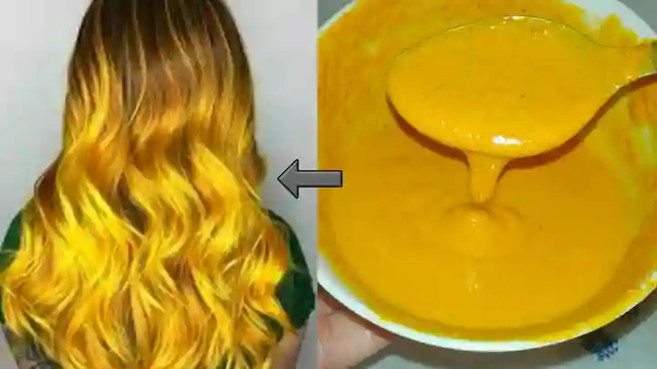 لعشاق الشعر الأشقر الذهبي..طريقة صبغ الشعر باللون الأصفر الذهبي في المنزل بمكونات طبيعية وبدون صبغات ضارة